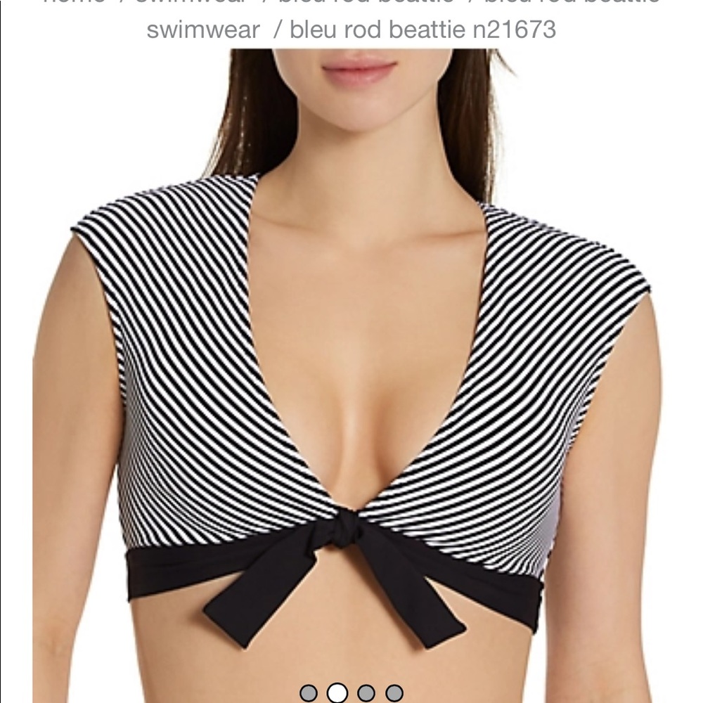 Bleu Rod Beattie Inside The Lines Tie Front Bikini